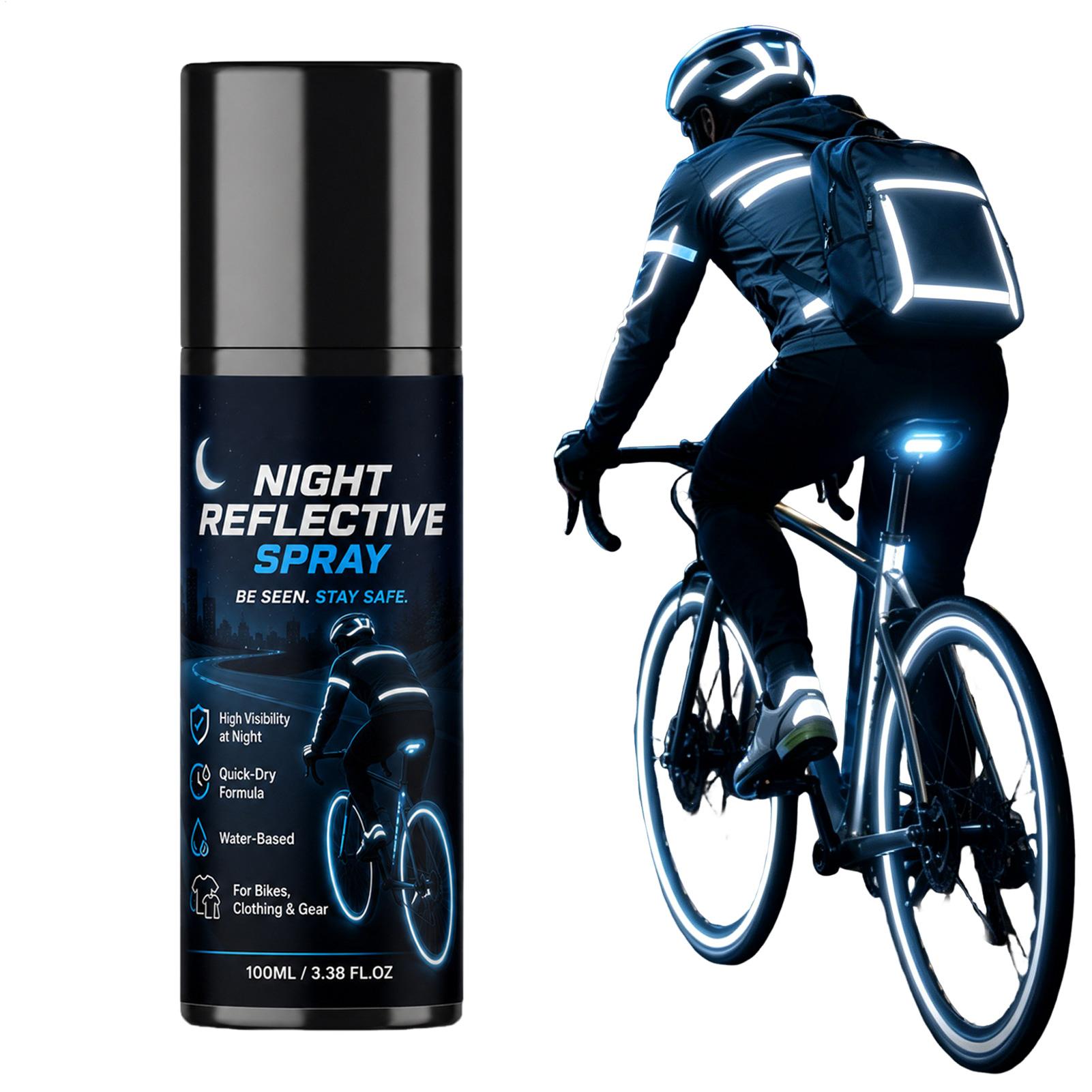 Running Visibility Gear - Spray réfléchissant de nuit 100 ml,