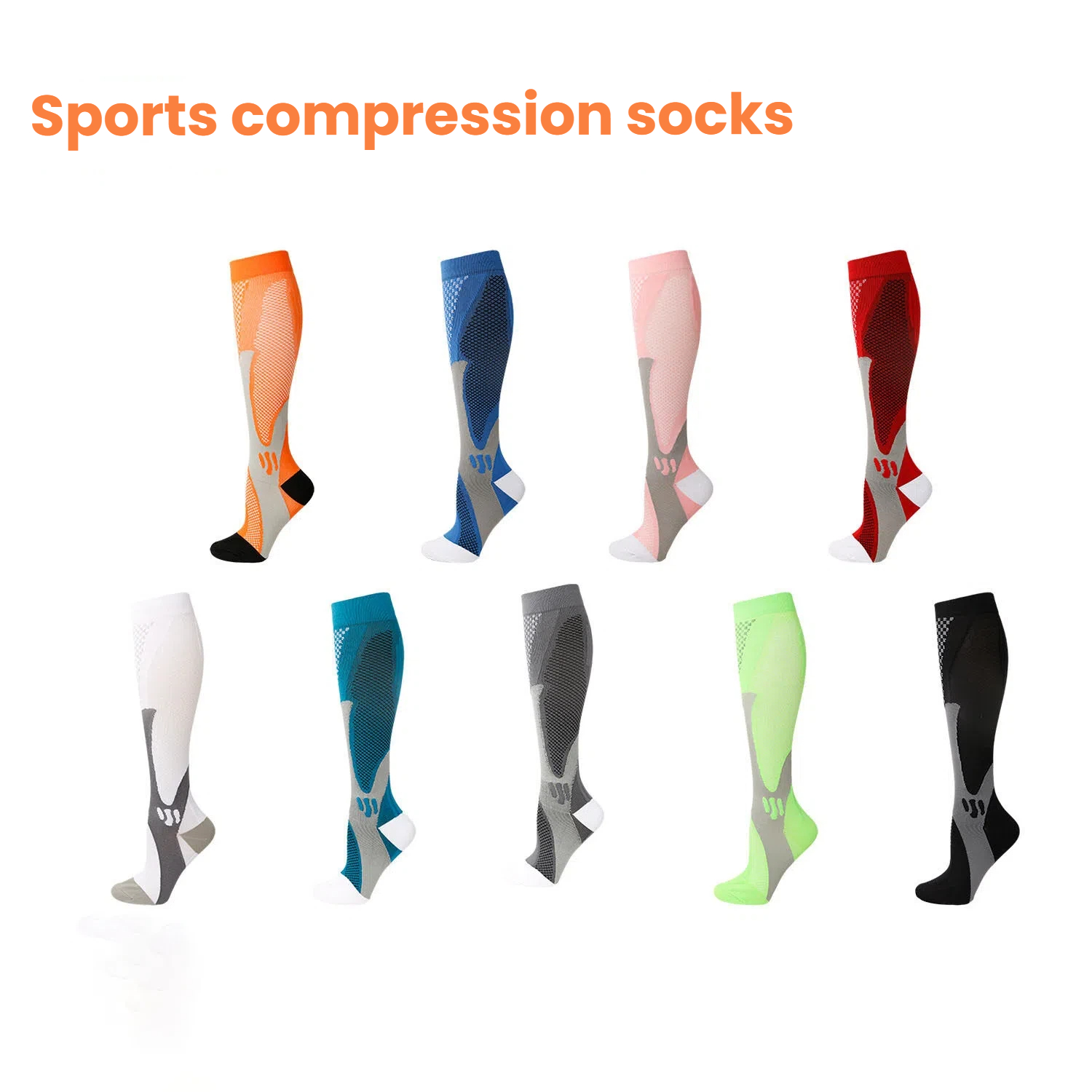 Sports Socks - Chaussettes de compression en nylon pour