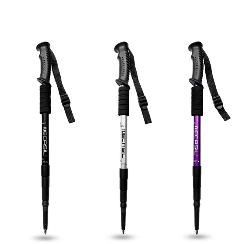 Trekking Pole Carbon - Bâtons de trekking réglables antichocs, bâtons