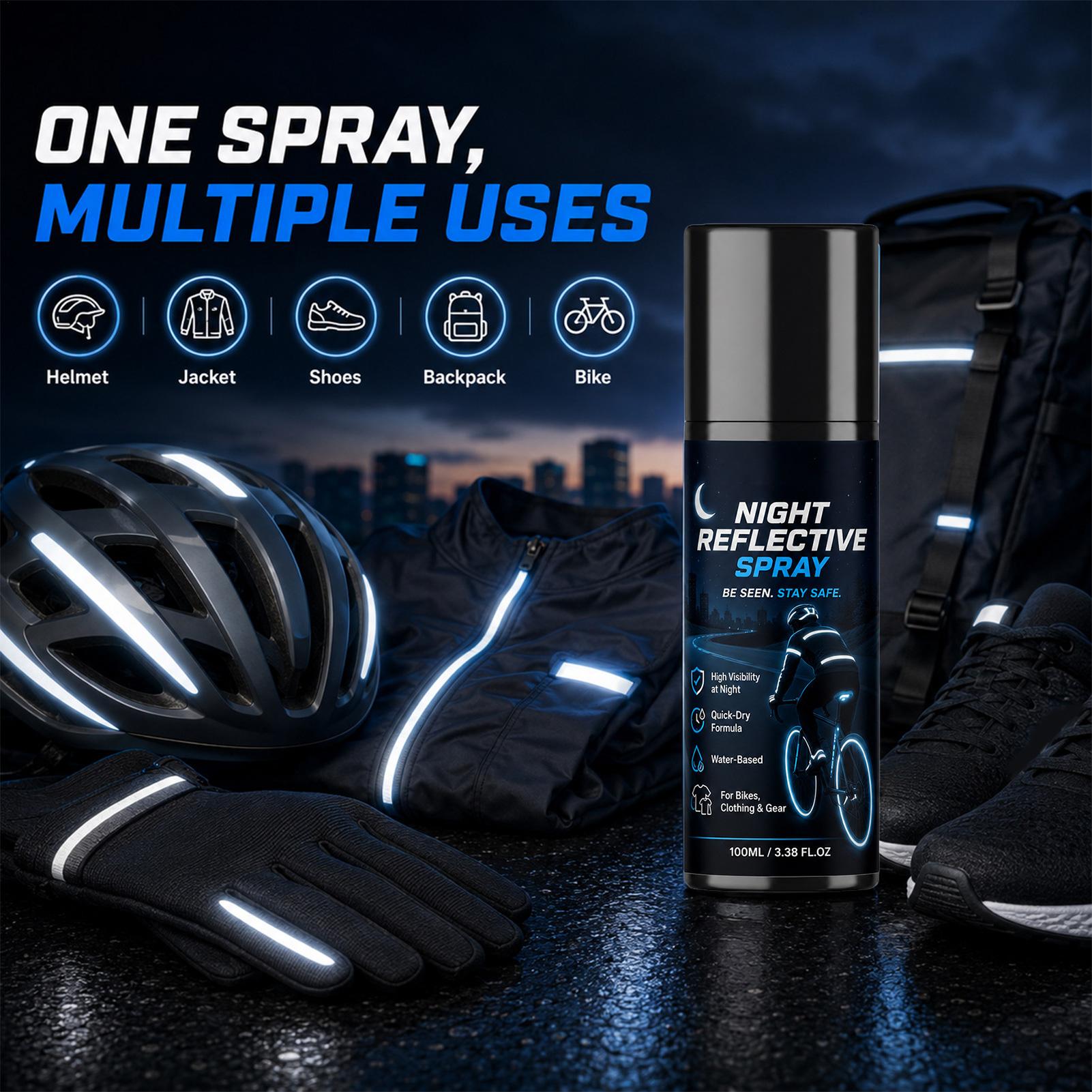 Spray réfléchissant de nuit 10 - Running Visibility Gear avis et prix