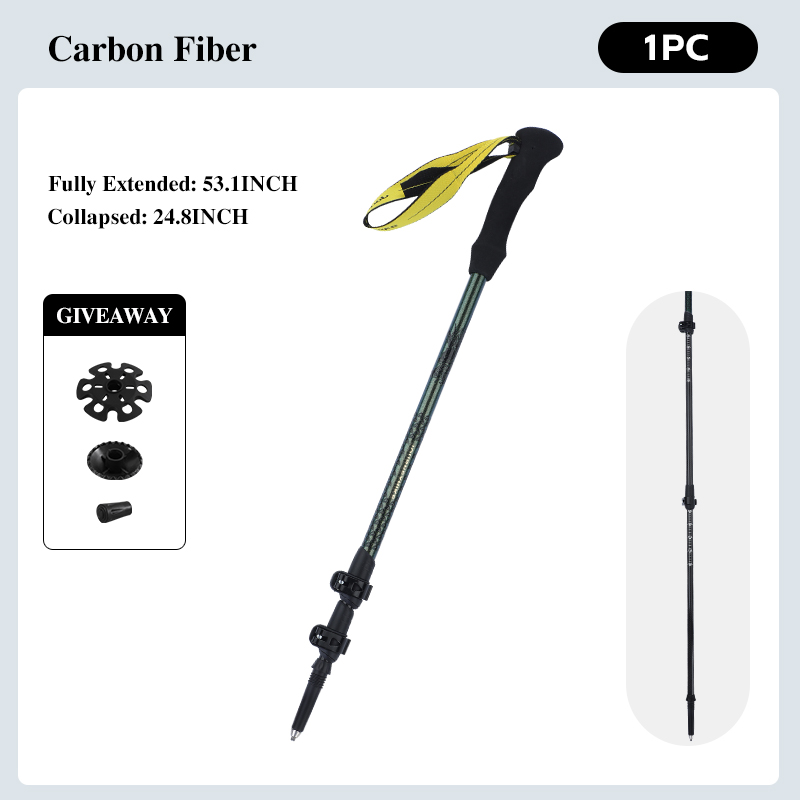 Bâton de randonnée en fibre de - Trekking Pole Carbon avis et prix