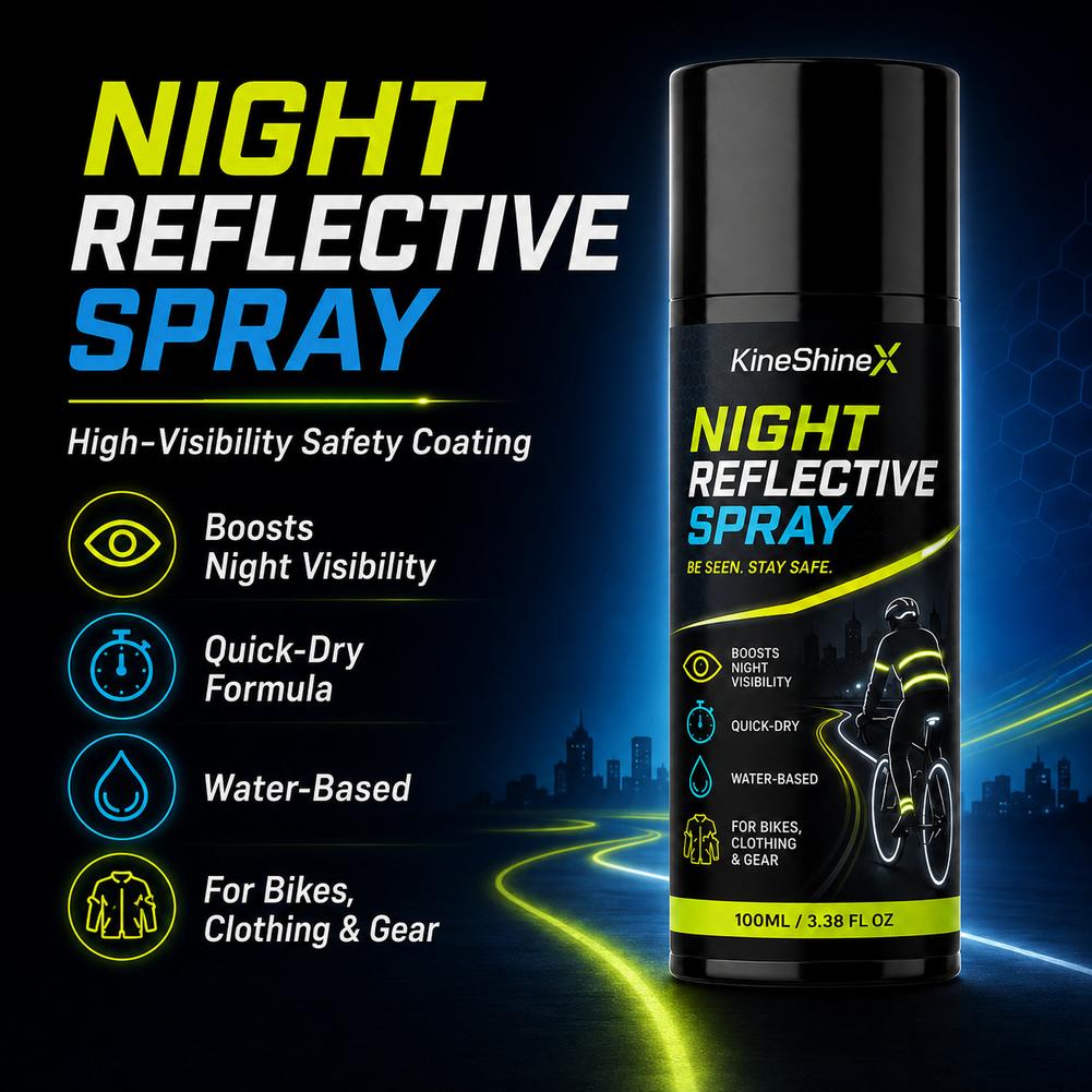 Spray réfléchissant de nuit 10 - Running Visibility Gear avis et prix